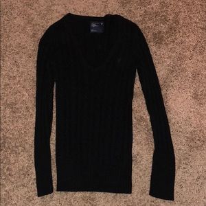 V-Neck Black Sweater